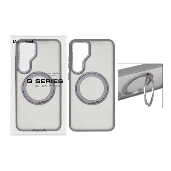 تصویر قاب گوشی موبایل مجیک ماسک مدل Q-Series مگ سیف دار استند چرخشی