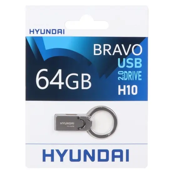 تصویر فلش مموری هیوندای مدل Bravo H10 USB 2.0 ظرفیت 64 گیگابایت