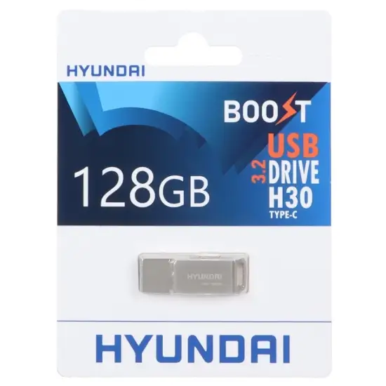 تصویر فلش مموری هیوندای مدل  Boost H30 USB 3.2 Type-C ظرفیت 128 گیگابایت
