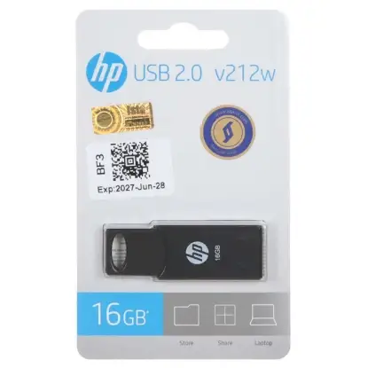 نمایش جزئیات فلش مموری اچ‌پی مدل V212W USB2.0 ظرفیت 16 گیگابایت