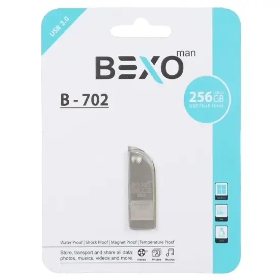 تصویر فلش مموری بکسو مدل B-702 USB3.0 ظرفیت 256 گیگابایت