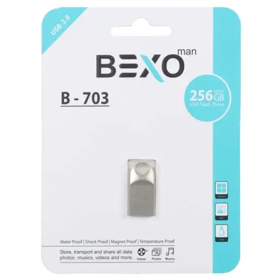 تصویر فلش مموری بکسو مدل B-703 USB3.0 ظرفیت 256 گیگابایت