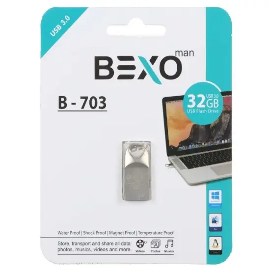 تصویر فلش مموری بکسو مدل B-703 USB3.0 ظرفیت 32 گیگابایت