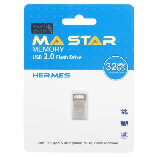 تصویر فلش مموری ام ای استار مدل Hermes USB 2.0 ظرفیت 32 گیگابایت