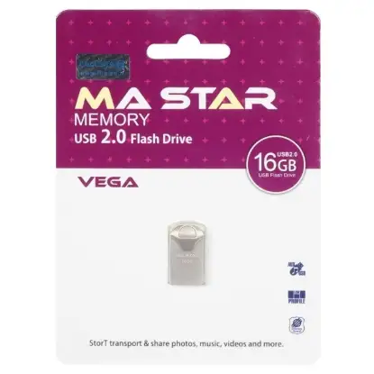 نمایش جزئیات فلش مموری ام ای استار مدل Vega USB 2.0 ظرفیت 16 گیگابایت