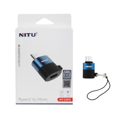 نمایش جزئیات تبدیل MicroUSB به USB-C نیتو مدل CN13