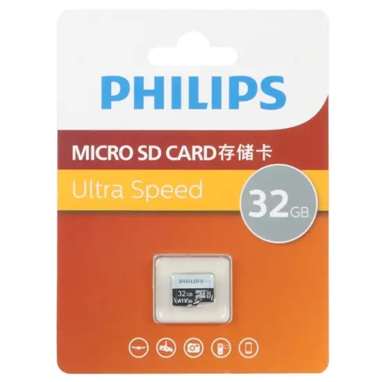 تصویر کارت حافظه MicroSDHC فیلیپس مدل Class 10 U3 Ultra ظرفیت 32 گیگابایت