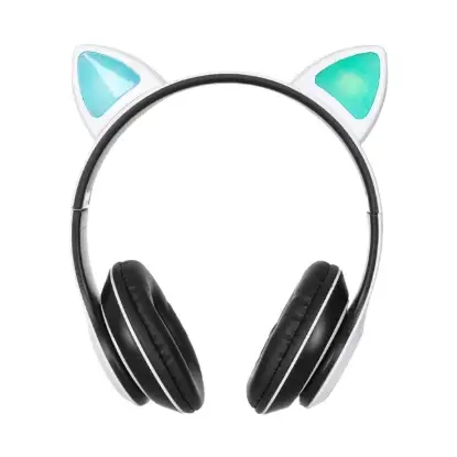 نمایش جزئیات هدفون فانتزی بی سیم گربه ای مدل KT-47