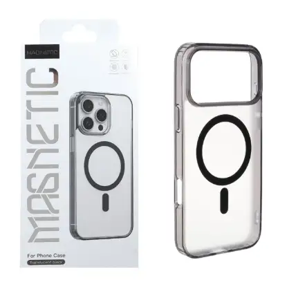 نمایش جزئیات قاب گوشی موبایل مگنتیک مدل دور ژله ای مگ سیف دار