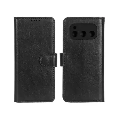 نمایش جزئیات کیف گوشی موبایل چرم مدل مگنتی محافظ لنزدار