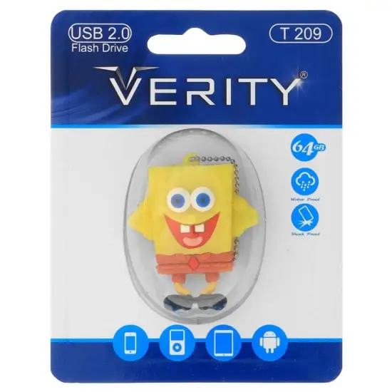 تصویر فلش مموری وریتی مدل T209 USB2.0 ظرفیت 64 گیگابایت عروسکی