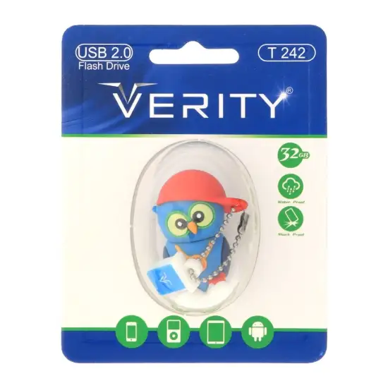 تصویر فلش مموری وریتی مدل T242 USB2.0 ظرفیت 32 گیگابایت عروسکی