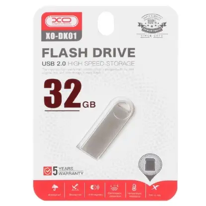 نمایش جزئیات فلش مموری ایکس او مدل DK01 USB 2.0 ظرفیت 32 گیگابایت