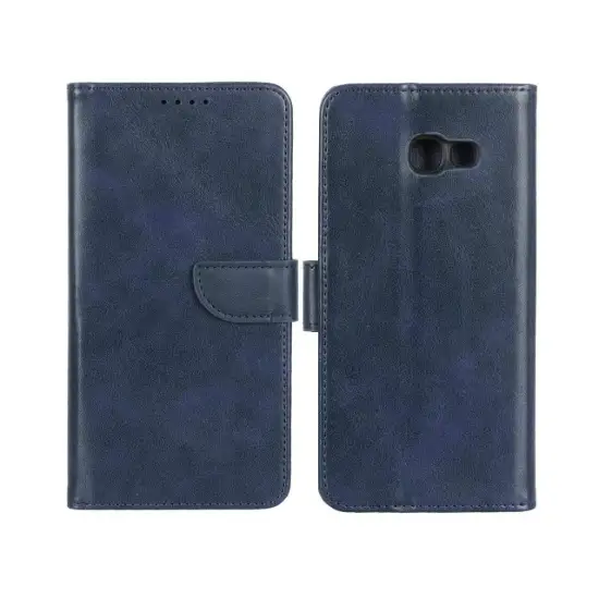 تصویر کیف گوشی موبایل چرم مدل مگنتی محافظ لنزدار