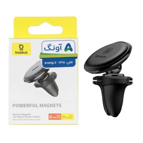 تصویر پایه نگهدارنده گوشی موبایل دریچه کولری بیسوس مدل SUGX-A0V