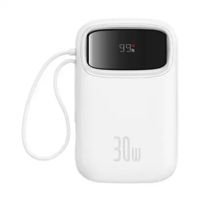 نمایش جزئیات پاوربانک 30 وات بیسوس مدل Qpow 2 PPQD4-10C ظرفیت 10000 میلی آمپر ساعت