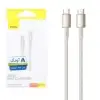 کابل تبدیل USB-C به USB-C بیسوس مدل Tungsten Gold طول 2 متر - تصویر دوم