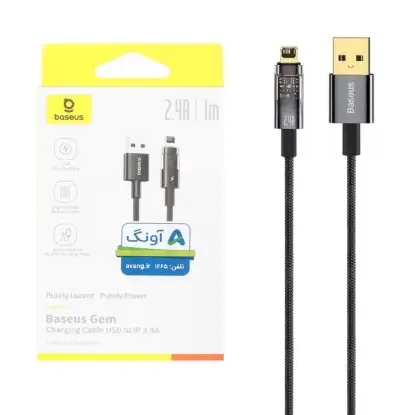 نمایش جزئیات کابل تبدیل USB-C به لایتنینگ بیسوس مدل Gem CB000017