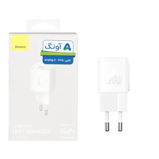 تصویر شارژر دیواری 30 وات تک پورت بیسوس مدل Cube Pro CCXFK30CE