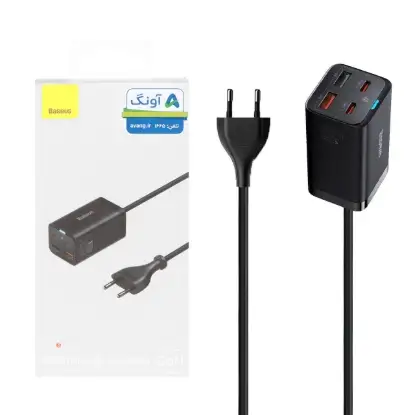 نمایش جزئیات شارژر رومیزی 65 وات بیسوس مدل Power Combo CCDK65E
