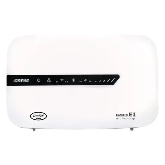 تصویر مودم 4G/TD-LTE ایرانسل مدل TF-i120 E1 ثبت شده - بدون سیمکارت