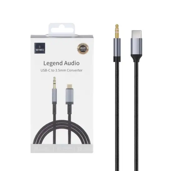 تصویر کابل تبدیل USB-C به جک 3.5 میلیمتری ویوو مدل Wi-C048T طول 1.5 متر
