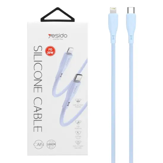 تصویر کابل تبدیل USB-C به لایتنینگ یسیدو مدل CA151