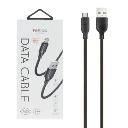 نمایش جزئیات کابل تبدیل USB به USB-C یسیدو مدل CA126C