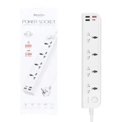 نمایش جزئیات چندراهی برق 4 خانه یسیدو مدل MC22