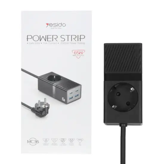 تصویر شارژر رومیزی یسیدو مدل MC36