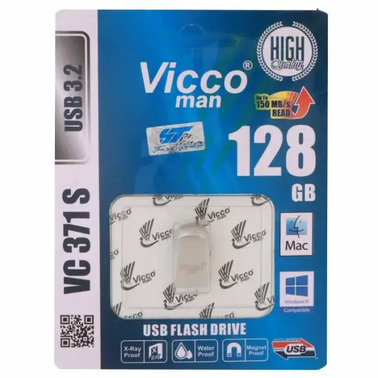 تصویر فلش مموری ویکومن مدل VC371 S USB3.2 ظرفیت 128 گیگابایت