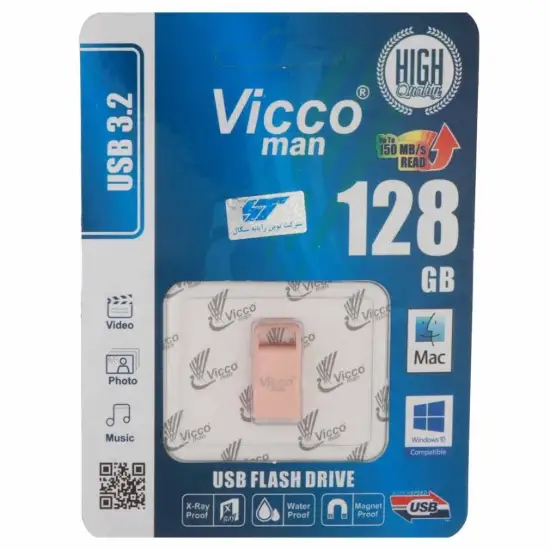 تصویر فلش مموری ویکومن مدل VC374 USB3.2 ظرفیت 128 گیگابایت