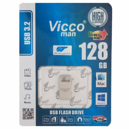تصویر فلش مموری ویکومن مدل VC374 S USB3.2 ظرفیت 128 گیگابایت
