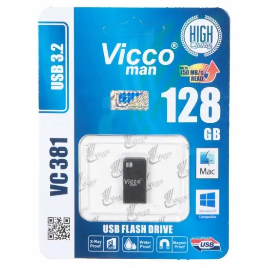 تصویر فلش مموری ویکومن مدل VC381 S USB3.2 ظرفیت 128 گیگابایت