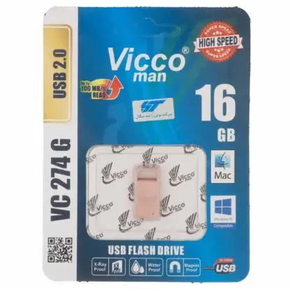 نمایش جزئیات فلش مموری ویکومن مدل VC274 USB2.0 ظرفیت 16 گیگابایت