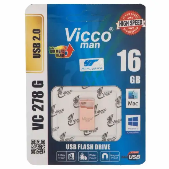 تصویر فلش مموری ویکومن مدل VC278 USB2.0 ظرفیت 16 گیگابایت