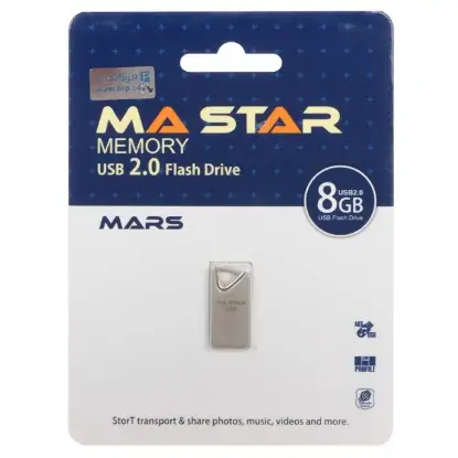 نمایش جزئیات فلش مموری ام ای استار مدل Mars USB 2.0 ظرفیت 8 گیگابایت