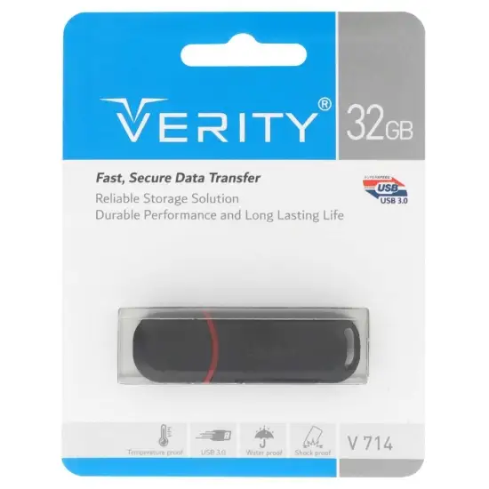 تصویر فلش مموری وریتی مدل V714 USB3.0 ظرفیت 32 گیگابایت