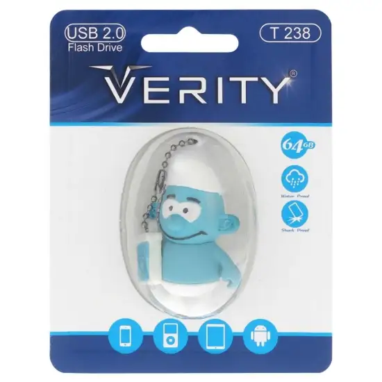 تصویر فلش مموری وریتی مدل T238 USB2.0 ظرفیت 64 گیگابایت