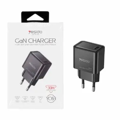 نمایش جزئیات شارژر دیواری فست تک پورت یسیدو مدل YC63