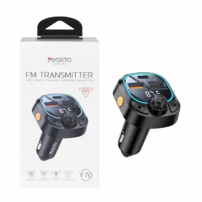 نمایش جزئیات شارژر فندکی دو پورت یسیدو مدل Y70