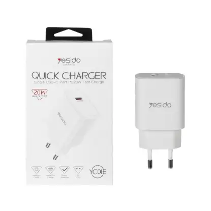 نمایش جزئیات شارژر دیواری تک پورت یسیدو مدل YC01E