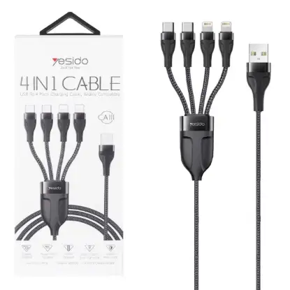 نمایش جزئیات کابل تبدیل چند کاره یسیدو مدل CA111 به طول 1.2 متر