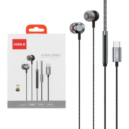 نمایش جزئیات هندزفری با سیم هیسکا پورت Type-C مدل HK-709C