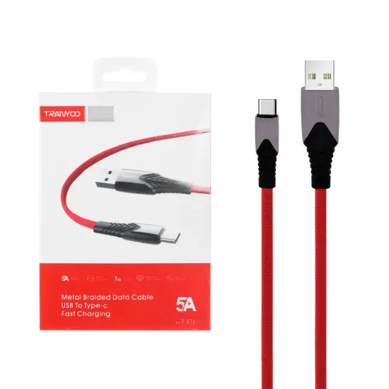 تصویر کابل تبدیل USB به USB-C ترانیو مدل X5