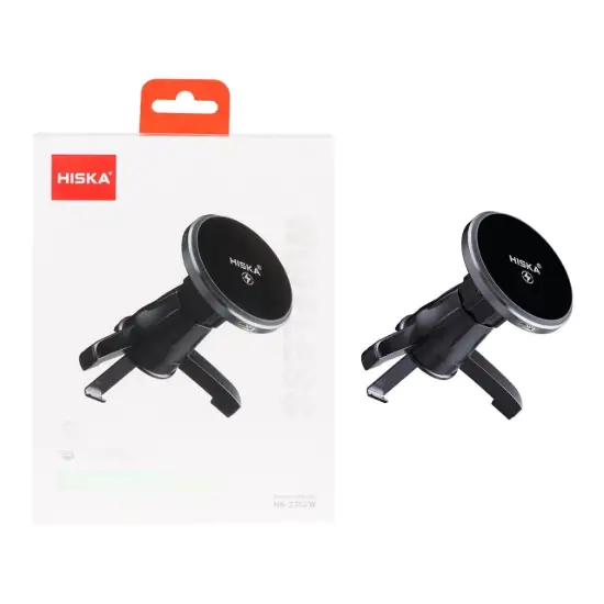 تصویر پایه نگهدارنده و شارژر بی سیم گوشی موبایل دریچه کولری هیسکا مدل HK-2352W