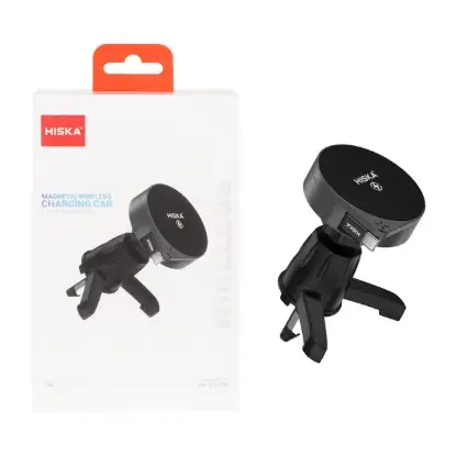 نمایش جزئیات پایه نگهدارنده و شارژر بی سیم گوشی موبایل دریچه کولری هیسکا مدل HK-2353W