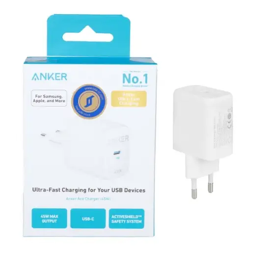 تصویر شارژر دیواری 45 وات تک پورت انکر مدل A2643G21