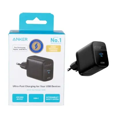 نمایش جزئیات شارژر دیواری 45 وات تک پورت انکر مدل A2643G11
