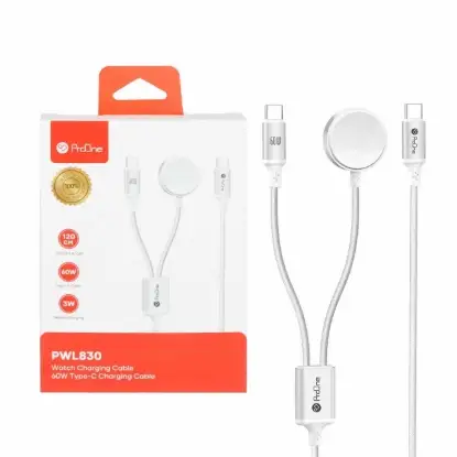 نمایش جزئیات کابل تبدیل USB-C به USB-C و شارژر بی سیم پرووان مدل PWL830